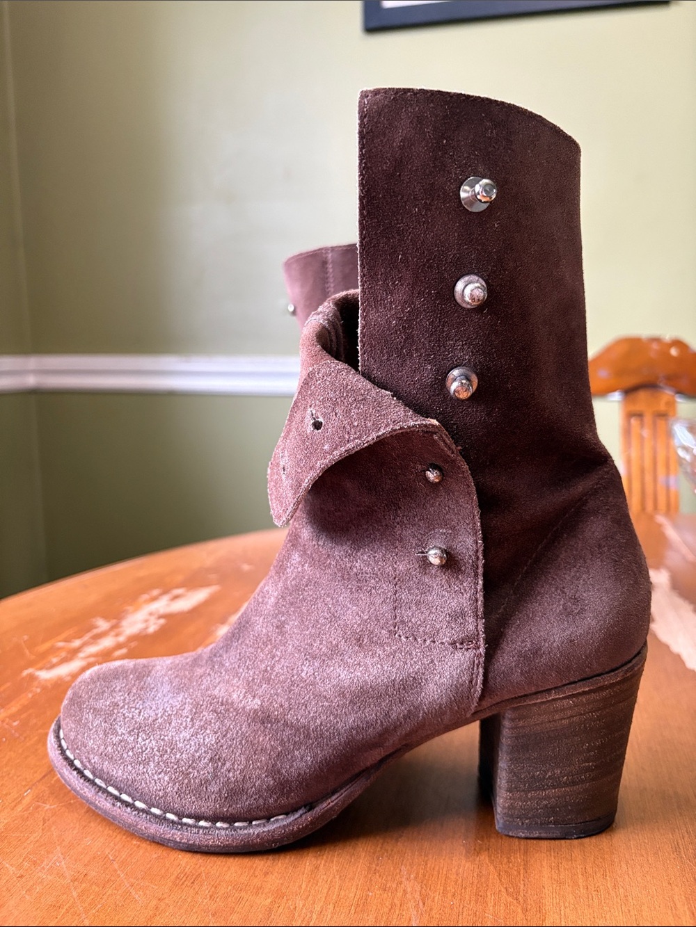 Brown Boots. LUXURY 
Authentic “Florentini + Baker”
Handcrafted Italian Handmade